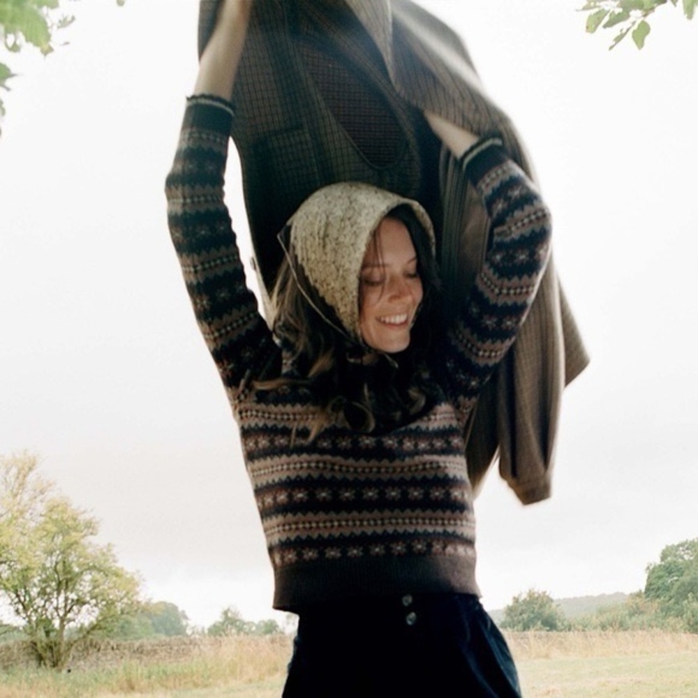 Doen BRYNN SWEATER -- BURGUNDY MONTE ROSA